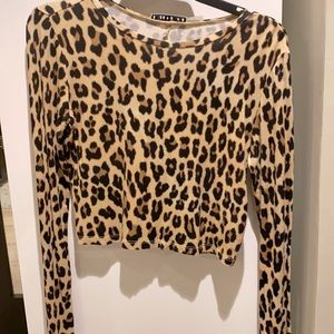 Leopard long sleeve top